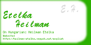 etelka heilman business card